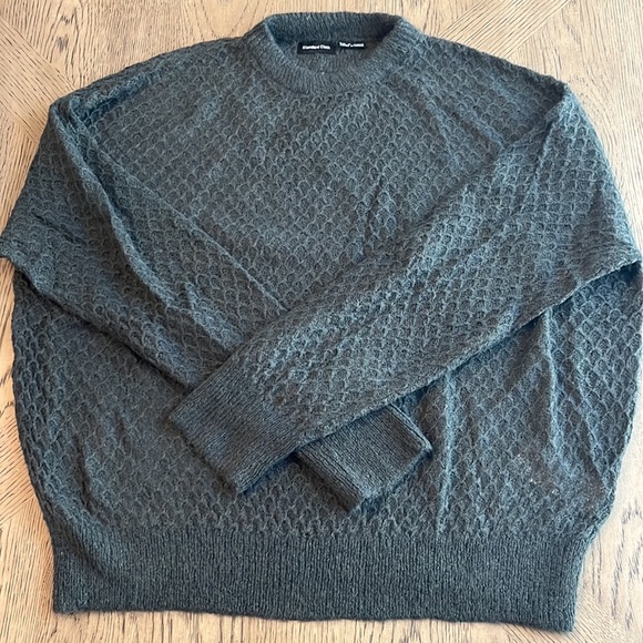 Standard Cloth Sheer Crew Neck Sweater Men’s Gray Size Small Urban Outfitters - Picture 6 of 8